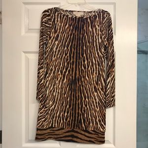 MICHAEL KORS animal print dress- petite small
